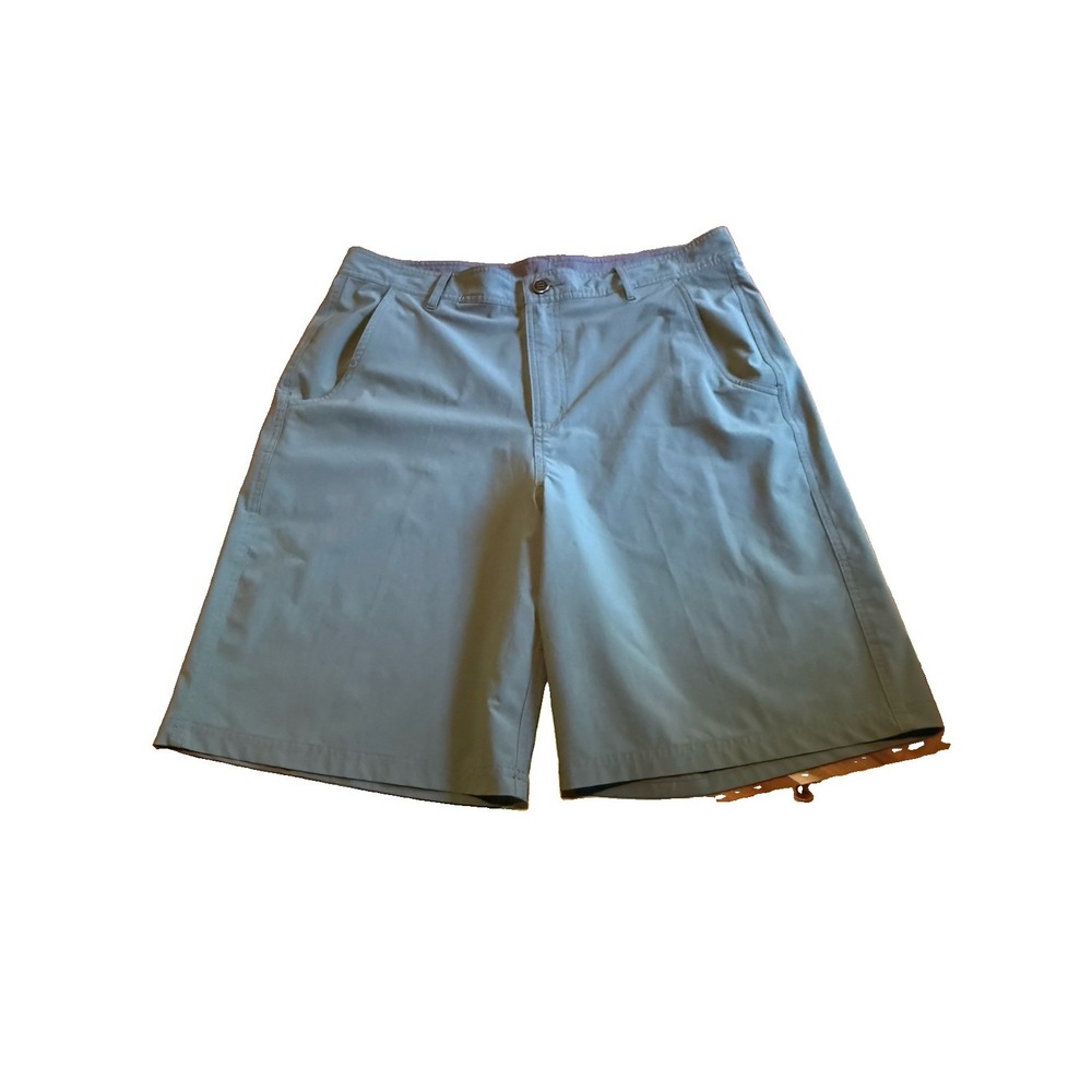 Free Fly Hybrid 9" Shorts Chino Performance Golf Preppy Stretch‎ Gray Men's 34